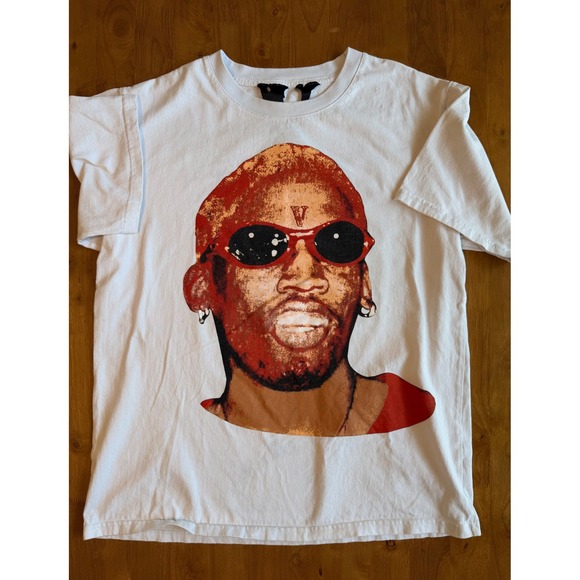 VLONE Other - Vlone‎ Dennis Rodman Graphic T-Shirt Mens Large White Short Sleeve Streetwear L